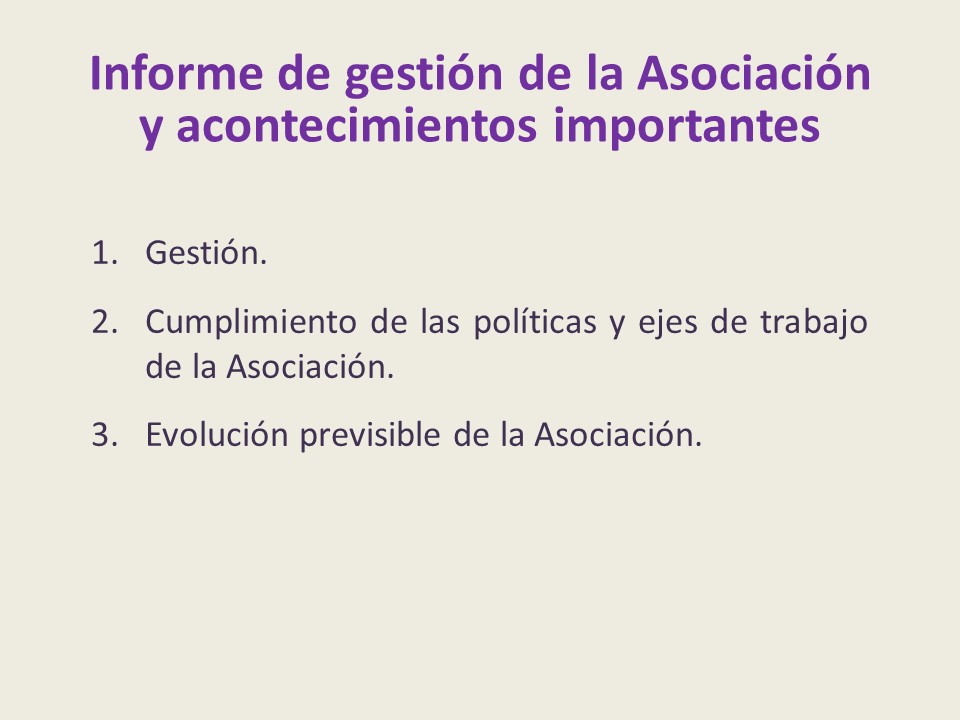 Informe Asamblea ordinaria 2023-2024. Pág. 6
