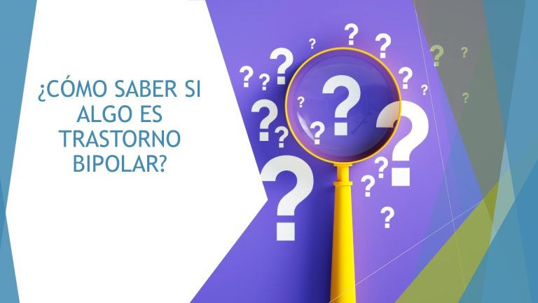 ¿Cómo saber si es trastorno bipolar?