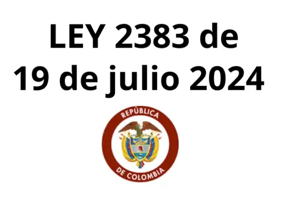 Ley 2383 del 19 de julio, 2024
