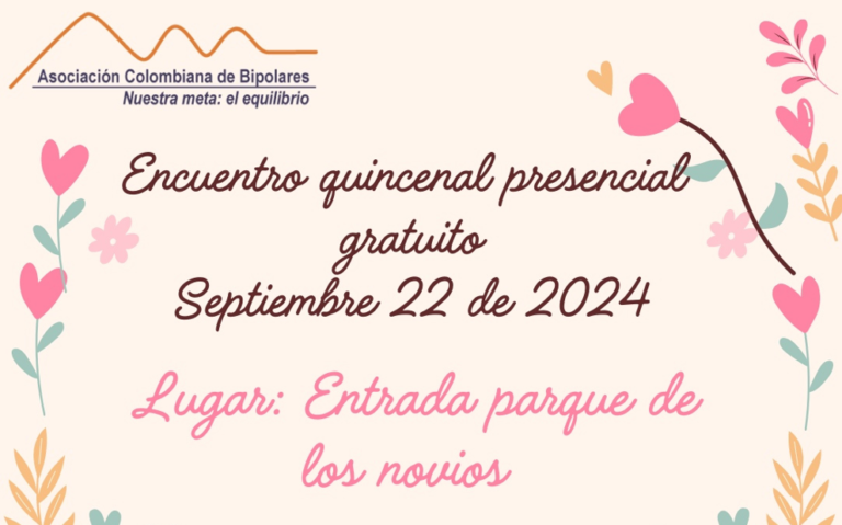 Portada encuentro quincenal presencial y gratuido.