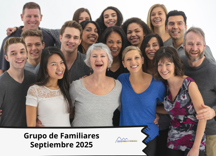 portada de grupo de apoyo a familiares, septiembre 2025