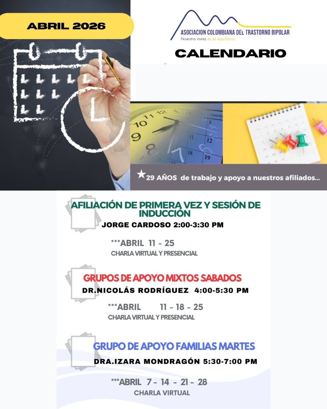 calendario abril 2026