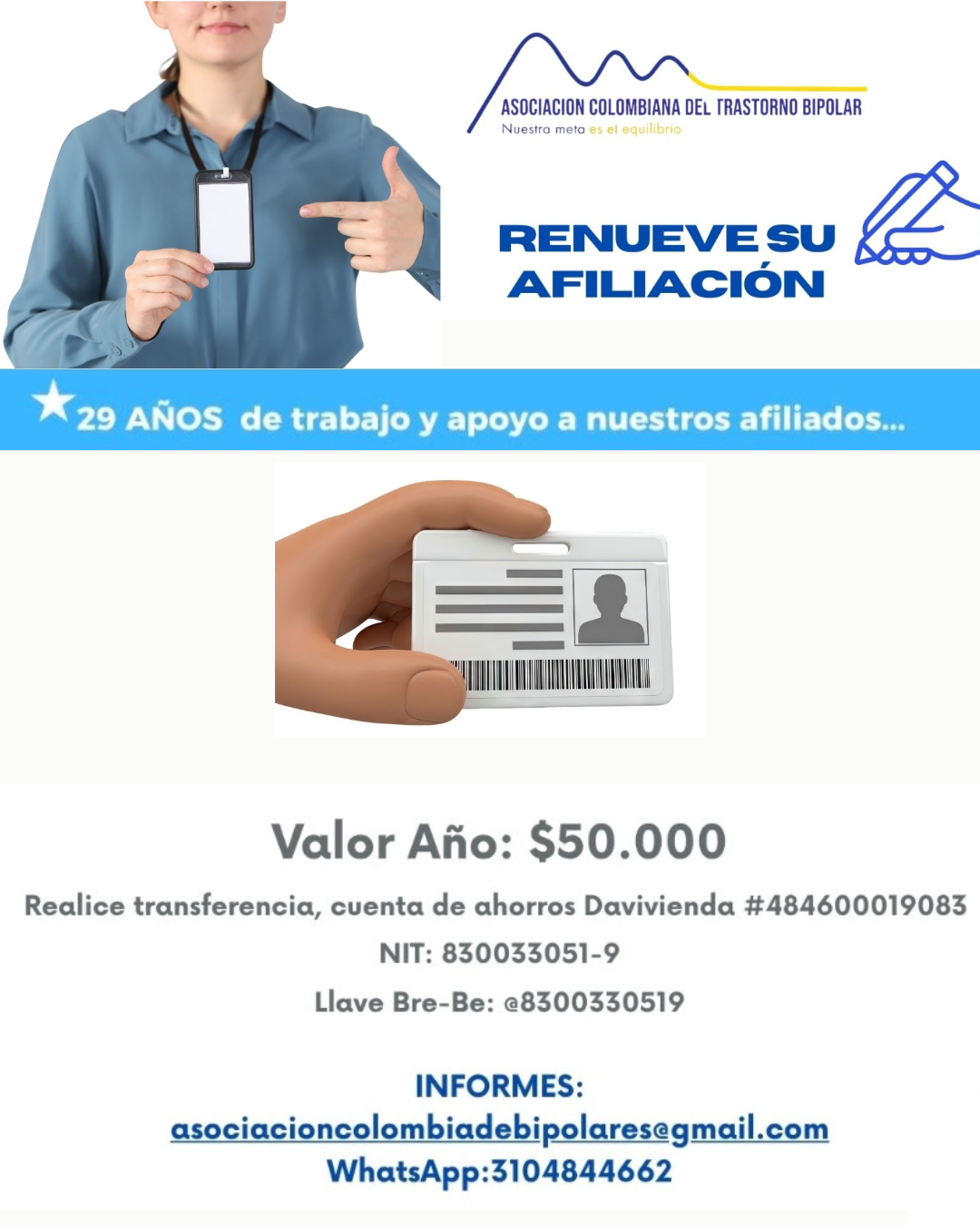 renovación de afiliacion abril 2026