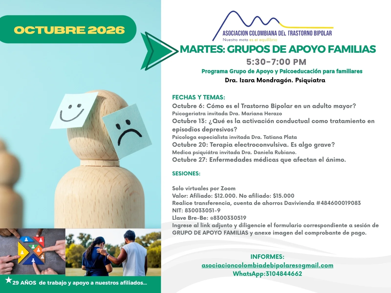 grupo de apoyo a familiares octubre 2026