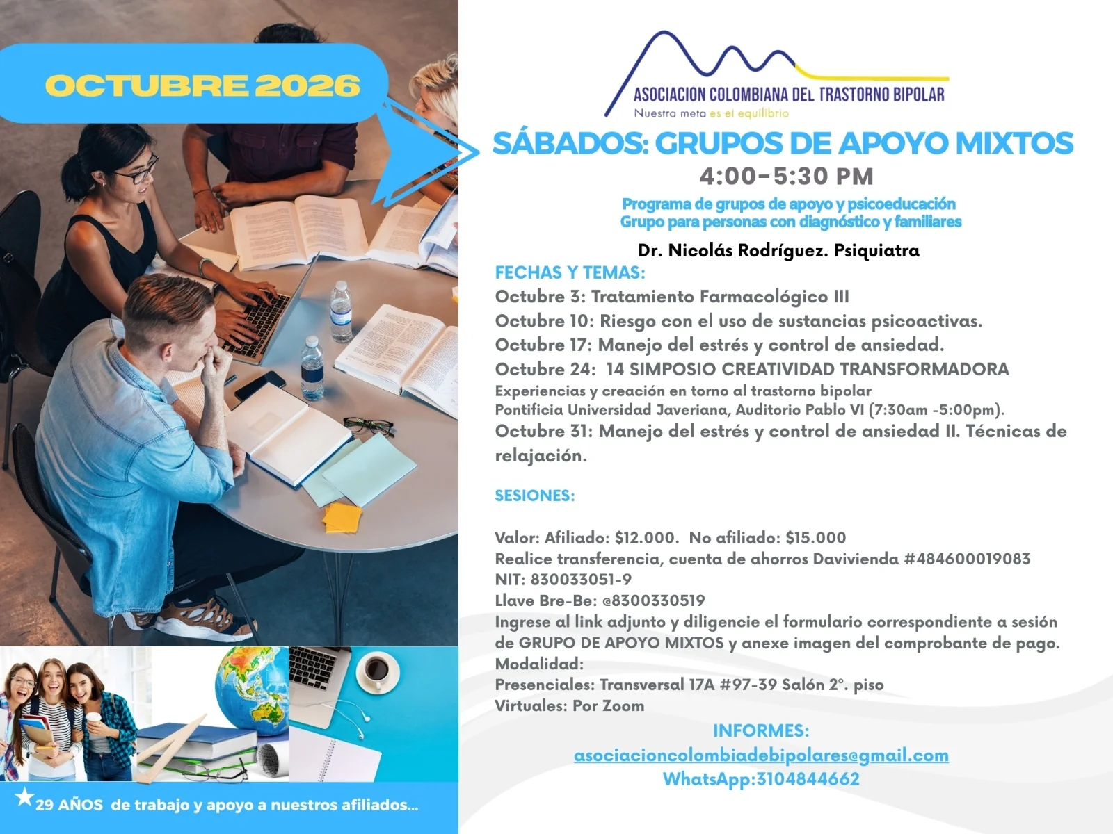 grupo de apoyo mixto octubre 2026